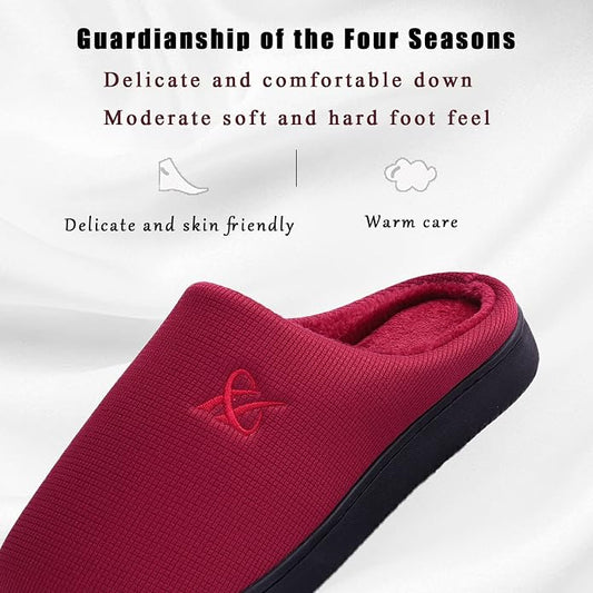 Memory Foam Slippers for Women's and Men's Casual House Shoes - Image 2