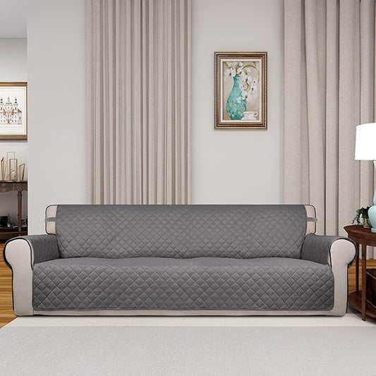PureFit Reversible Quilted Sofa Cover, Water Resistant Slipcover Furniture - Image 2