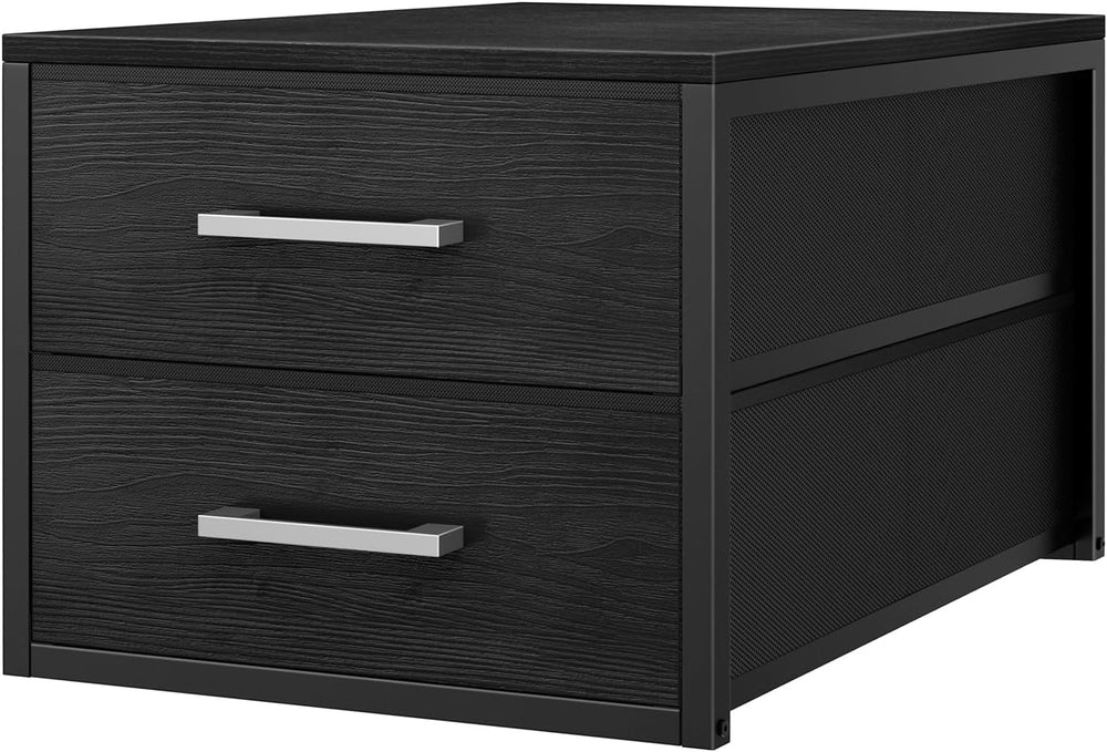 BOLUO Stackable Storage Drawers Narrow Closet Organizers and Storage Fabric B...