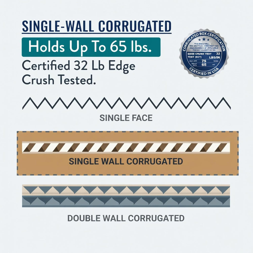 (20 Pack) 20"L x 20"W x 2"H Flat Corrugated Cardboard Shipping...