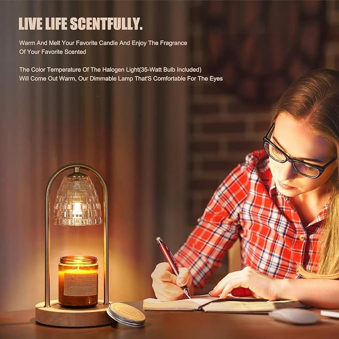 Candle Warmer Lamp with Timer and Dimmer, Electric Scented Wax Warmer - Image 9