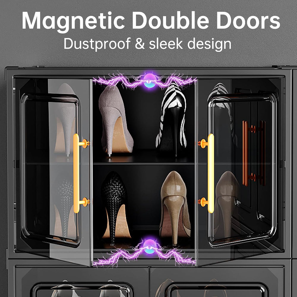 MAGINELS Expandable Shoe Rack Cabinet with Door