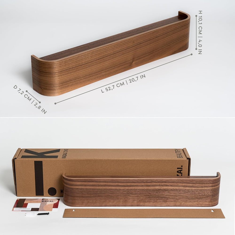 Kazai. Wall-Mounted Coat Rack 'Toke' - Modern Design Coat Rack with H...