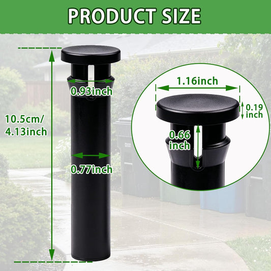 2 Pack Heavy Duty Wheelie Trash Can Bin Lid Hinge Pins Fit for Rehrig Sierra Huskylite 95-Gallon Wheeled Trash Can Lids Latch Stronger for Outdoor Household Commercial Wheelie Trash Bins Accessories