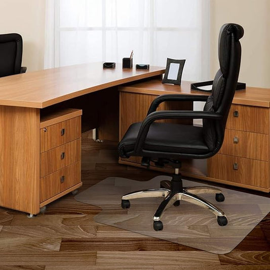 Azadx Office Chair Mat for Hardwood Floor and Tile Floor 30 x 48'', Plastic Mat - Image 2