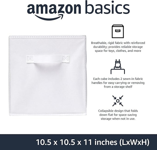Amazon Basics Collapsible Fabric Storage Cubes Organizer - Image 2