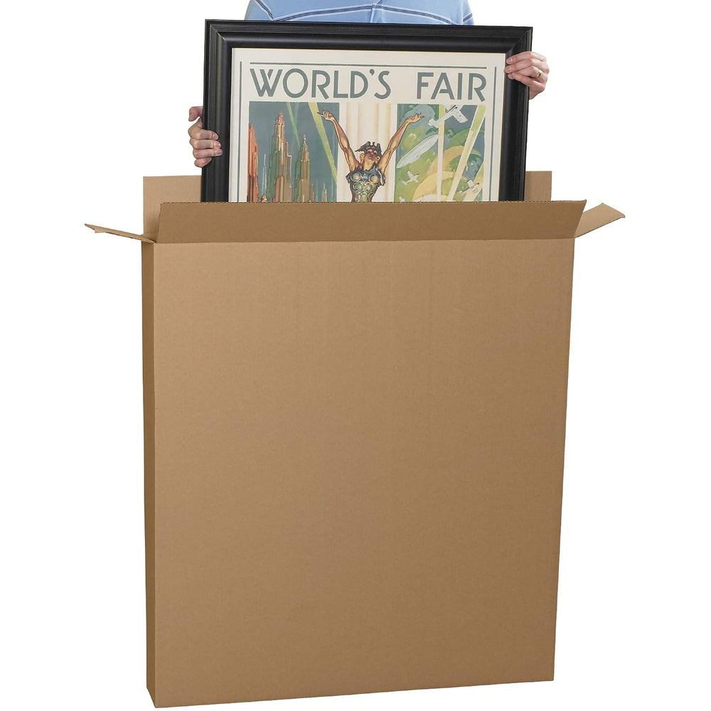 BOX USA Side Loading Shipping Boxes Large 36"L x 5"W x 48"H 5-...