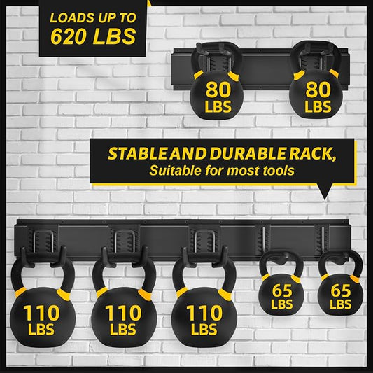 Garage Tool Organizer Wall Mount, 64 Inches Garden Tool Organizer - Image 2