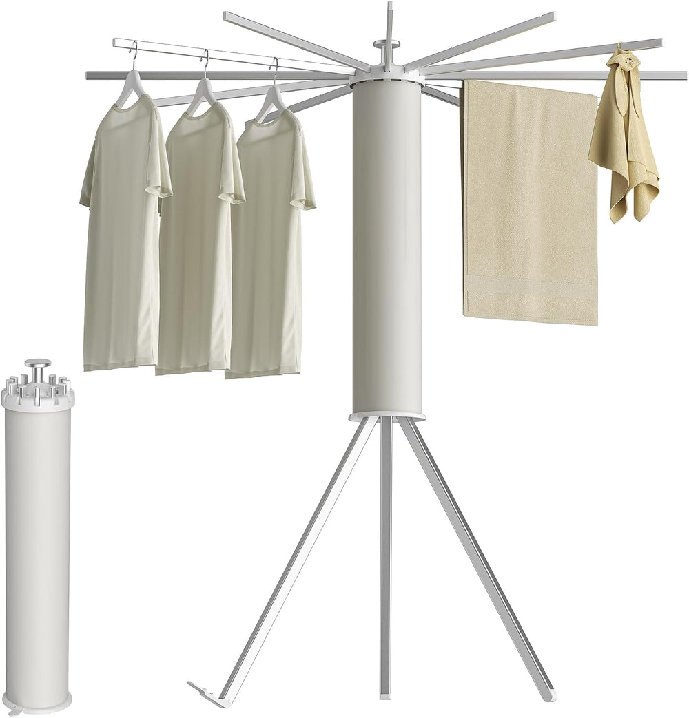 SUNOUTLY Tripod Clothes Drying Rack, Garment Rack Portable and Foldable Space...