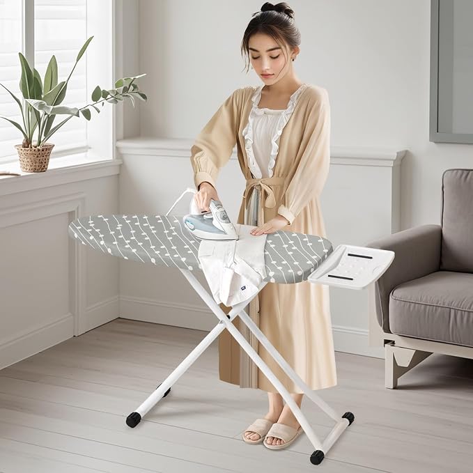 Ironing Board, Foldable Ironing Board Adjustable Height Compact Iron Board - Image 7