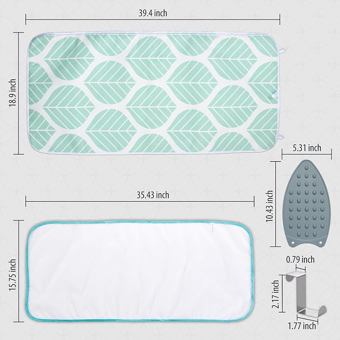 Seiritex Ironing Mat, Portable Ironing Pad 39.4 x 18.9 inch Table Top Iron - Image 7