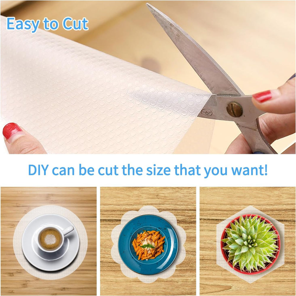 Shelf Liners for Kitchen Cabinets Non Adhesive Drawer Liners 24 x 118 Inch, E...