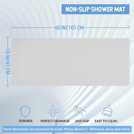Non-Slip Bathtub Mat, Anti Slip Shower Mat, Fast Drying Bathtub Mats, Foot - Image 2