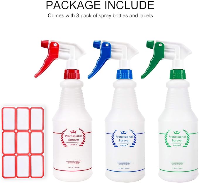 Plastic Spray Bottle Heavy Duty All-Purpose Empty Spraying Leak Proof Mist - Image 8
