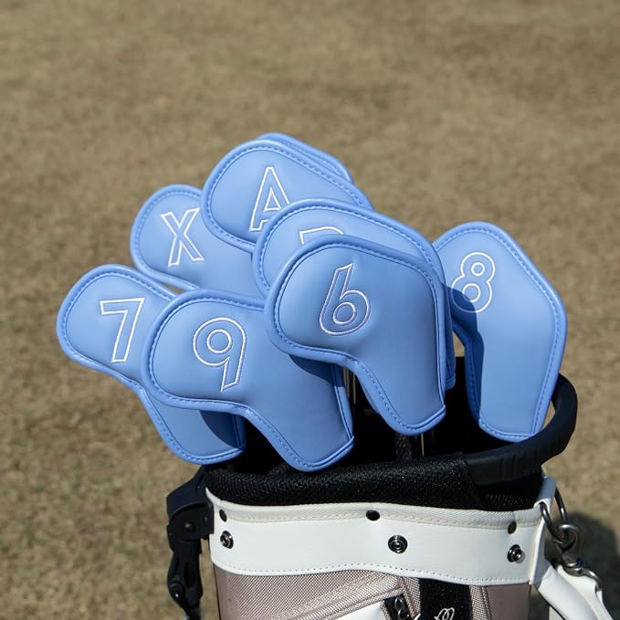 Montela Golf Iron Covers, Golf Iron Head Covers Leather Golf Iron Covers Set - Image 7