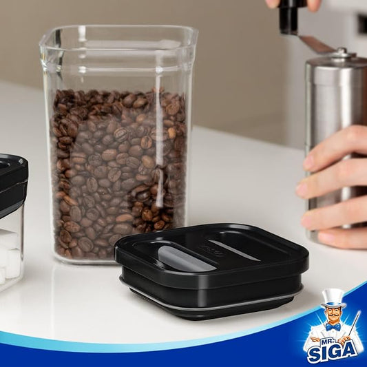 MR.SIGA 4 Pack Airtight Food Storage Container Set, BPA Free Kitchen Pantry - Image 2