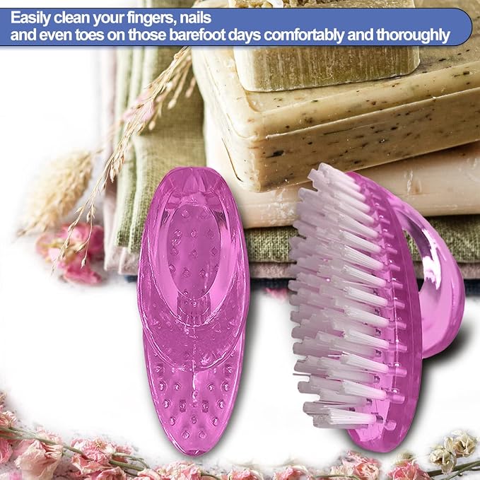 Handle Grip Nail Brush for Cleaning Fingernails Hands & Under Nails, Stiff - Image 5