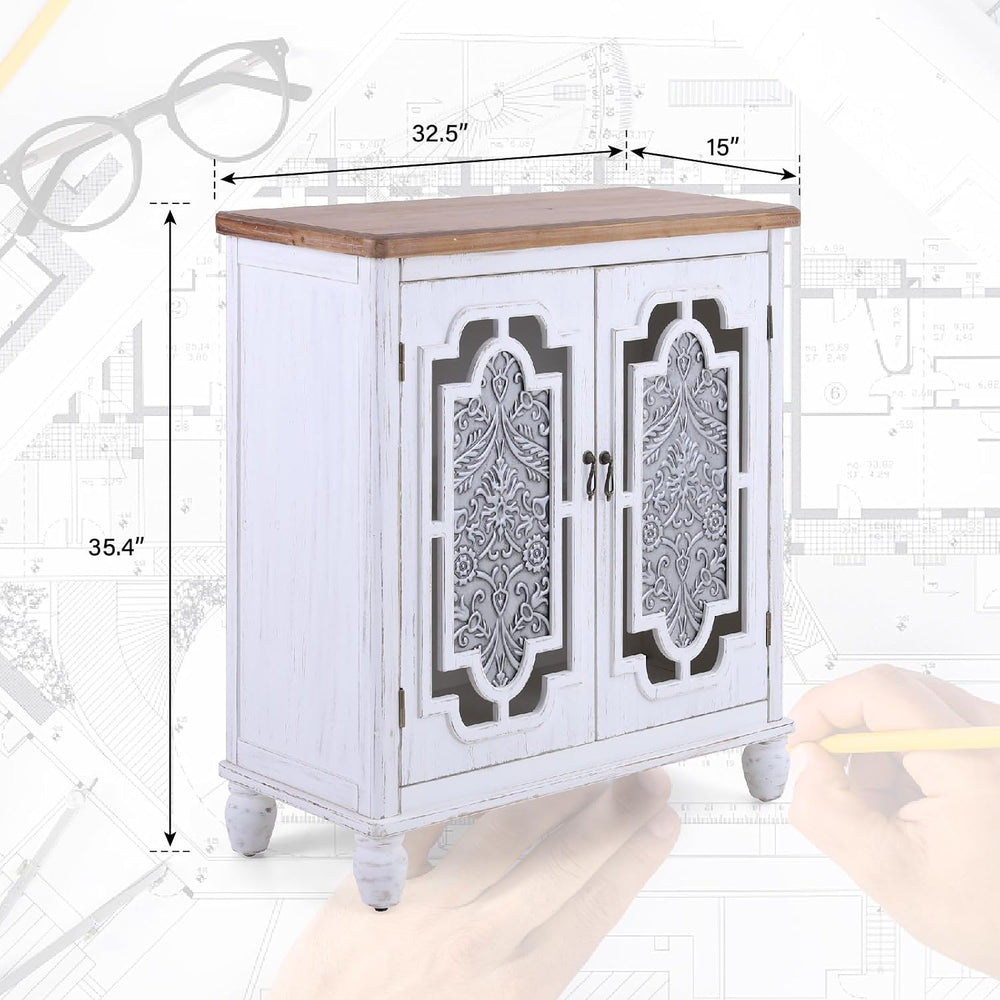 MAISON ARTS Accent Cabinet with Doors, Entryway Storage Buffet Cabinets