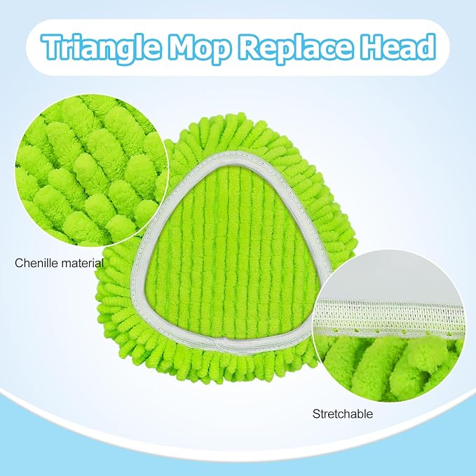 Spin Mop Handle, Mop Replace Heads, Scrubber Head and Base Replacement - Image 9
