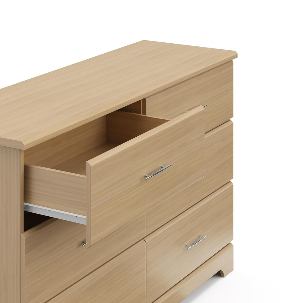 Storkcraft Brookside 6 Drawer Dresser, Driftwood