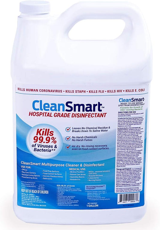 CleanSmart Hospital Grade Disinfectant, Kills 99.9% of Viruses and Bacteria - Image 2