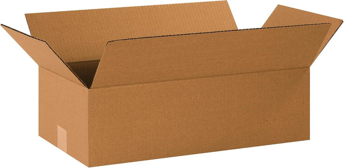 BOX USA Long Boxes Holds 65lbs, 20x10x6 25-Pk for Shipping & Packing