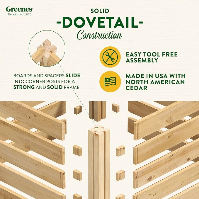 Greenes Fence Cedar Wood Composter - Image 7