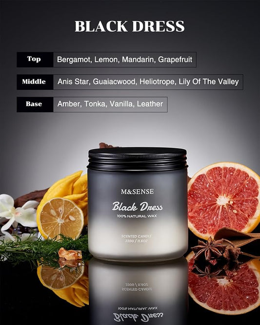 M&SENSE Vanilla Leather Scented Candles - Image 2