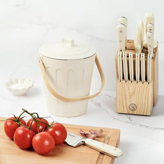 Martha Stewart Indoor Compost Bin | Countertop Composting Bucket - Image 2