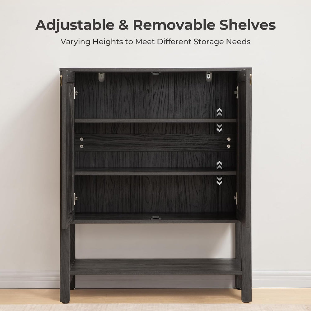 SICOTAS Shoe Storage Cabinet for Entryway, 5 Tier, 2 Pieces
