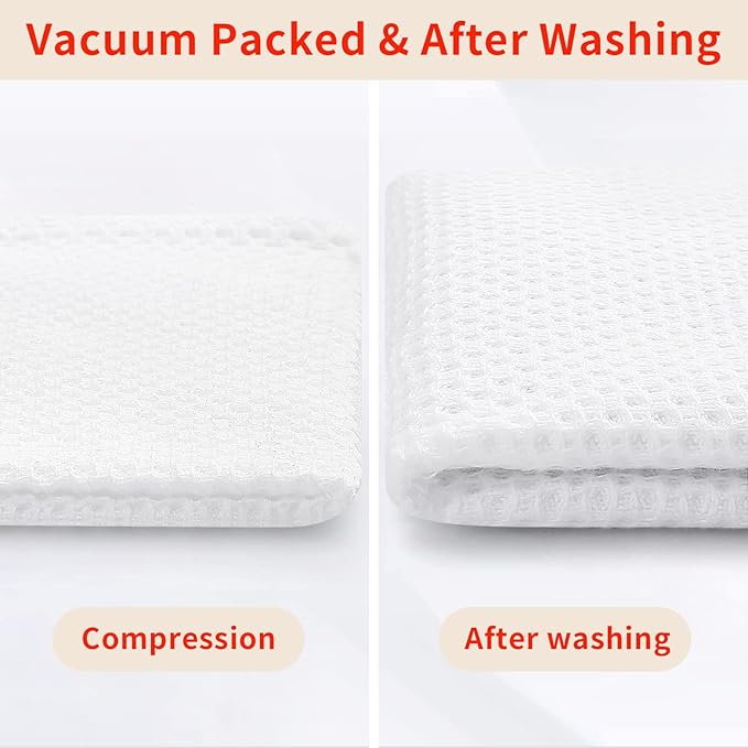 Homaxy 100% Cotton Waffle Weave Kitchen Dish Cloths, Ultra Soft Absorbent Quick - Image 7