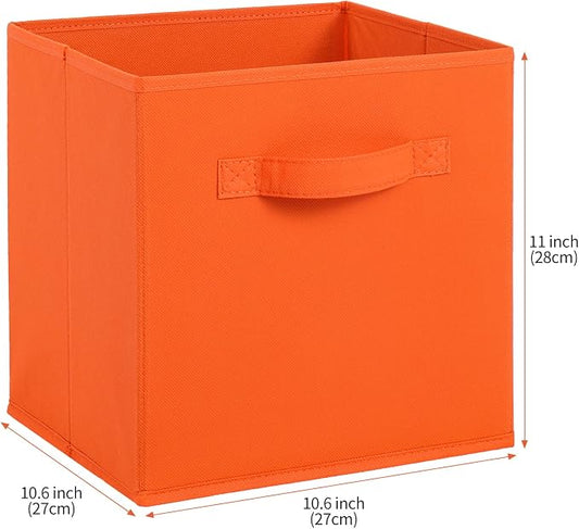 Stero Fabric Storage Bins 6 Pack Fun Colored Durable Storage Cubes - Image 2