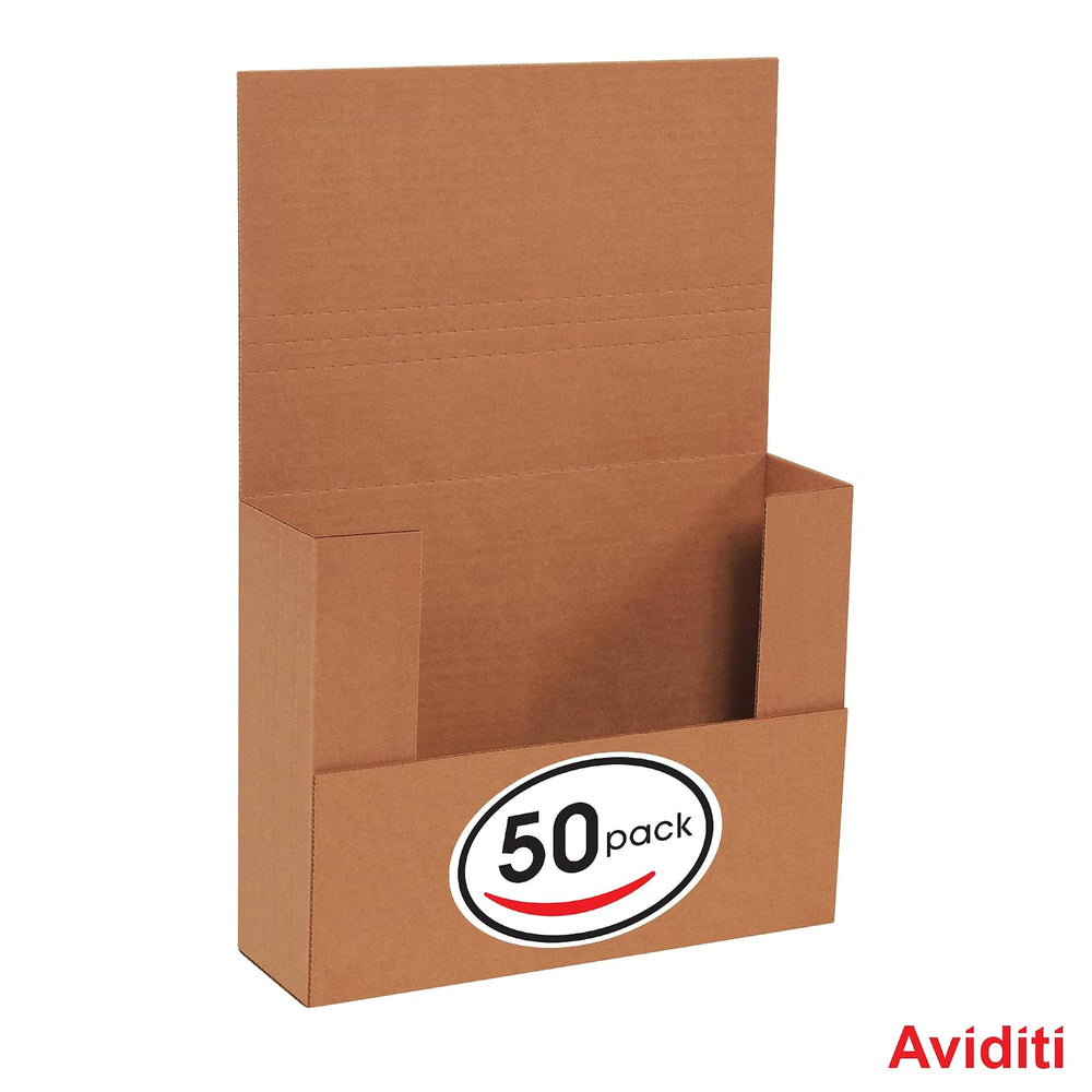 BOX USA Brown Kraft Easy-Fold Mailing Boxes, 12 x 10 1/2 x 2 Inches, Pack of ...