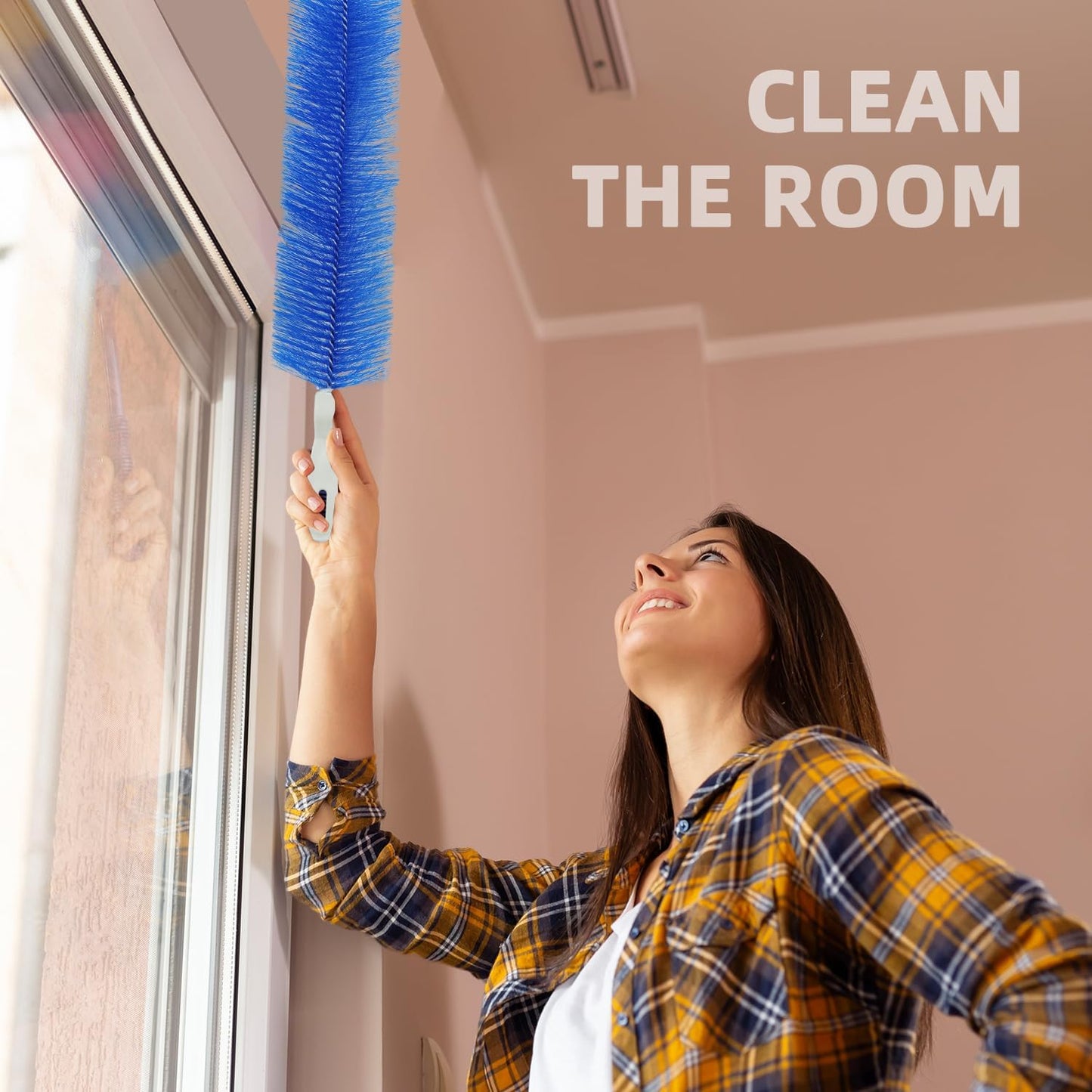 Fan Brush, CN1ST Fan Cleaning Brush Reusable Removes Dirt from Fans, Air Conditioning, Home, Car Vents Curtain and More