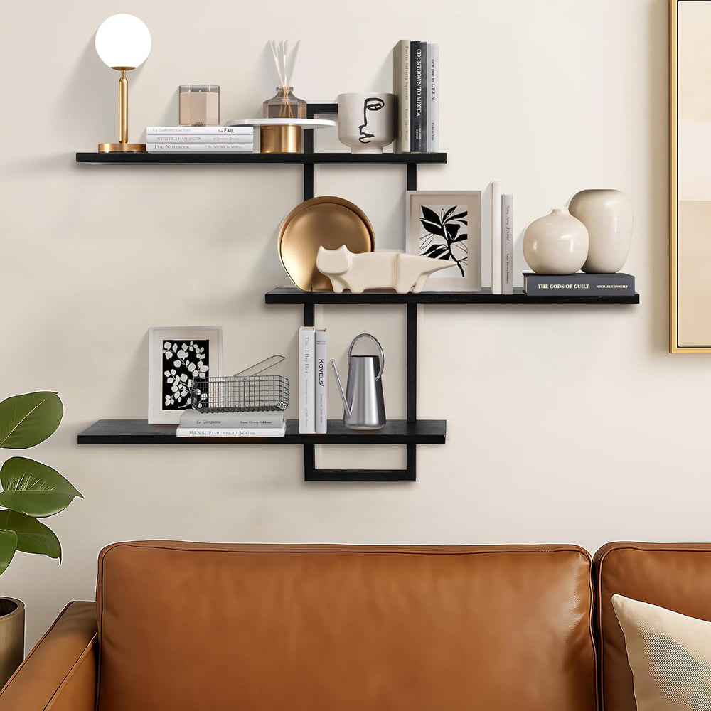 3 Tier Wall Shelf,Floating Shelf for Wall,Decorative Wall Shelves Modern