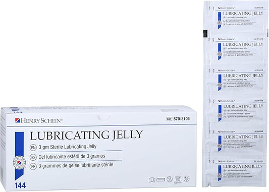 Henry Schein Sterile Lubricating Jelly – 3g Single-Use Packets, Convenient and - Image 2