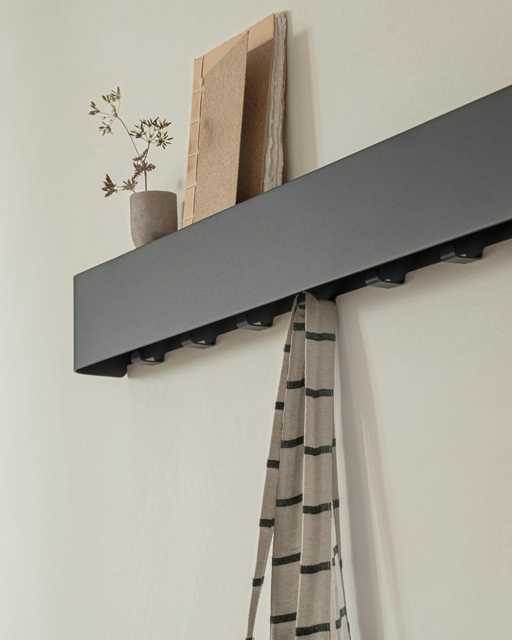 Kazai. Coat Rack Wall Mount with Shelf 'Tone' | Modern Design Coat Ha...