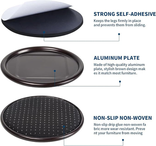 Ezprotekt 4 inch Round Non Slip Furniture Pads - Image 2