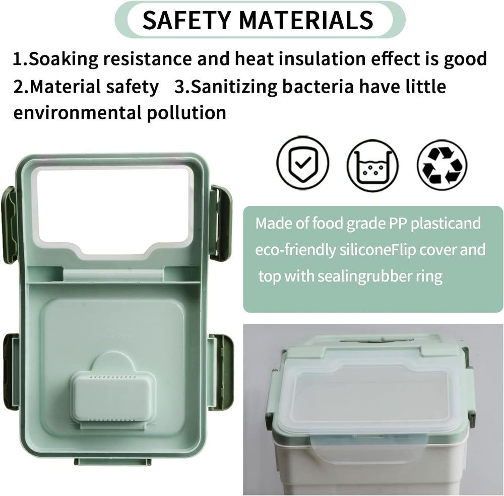 Large Flour Storage Container Bin 25lb, 2Pack Airtight Rice Storage Container...
