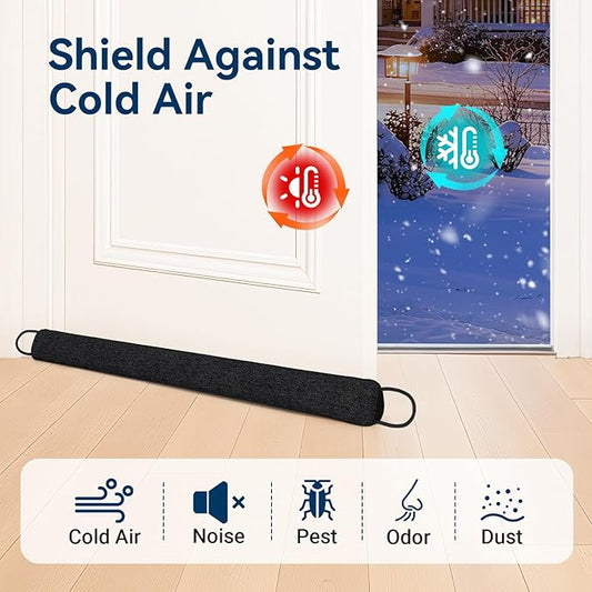Door Draft Stopper for Bottom of Door, 36’’ Heavy Duty Under Door Draft Blocker - Image 2