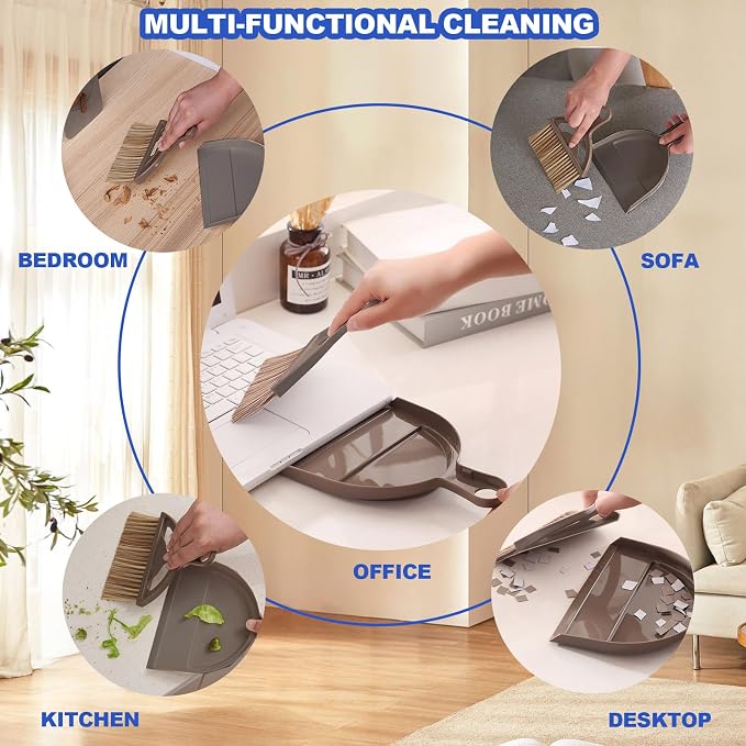 Mini Broom and Dustpan Set Hand Broom - Image 8