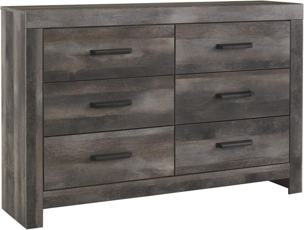 Signature Design by Ashley Wynnlow Wide 6 Drawer Bedroom Dresser, Gray