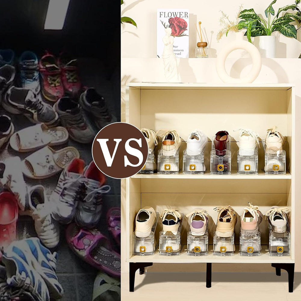 Shoe Slots Organizer for Closet, 30 Pack Shoe Stacker Organizer, Shoe Storage...