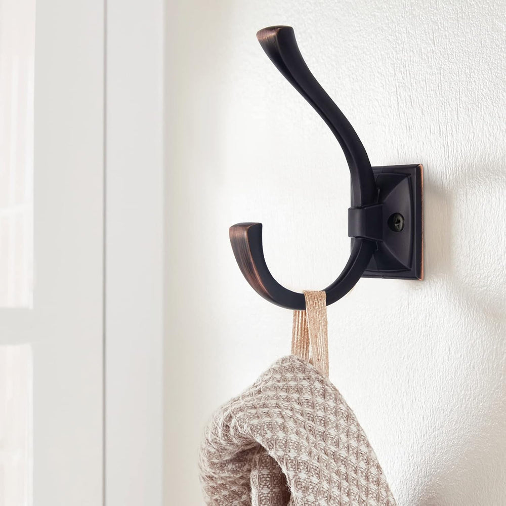 TUNNY 10 Pack Antique Design Wall Hanging Coat Hooks - Oil-Rubbed Bronze Coat...