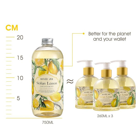 ROMIIE ZOI Lemon Scent Liquid Hand Soap Refills - Image 2