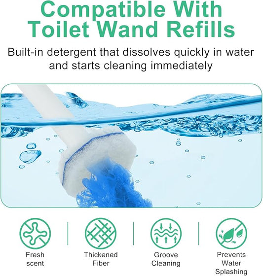 100 Count Toilet Wand Refills for Clorox, Disposable Toilet Brush Compatible - Image 2