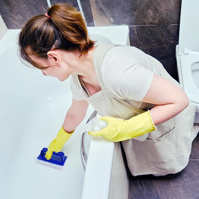 YoleShy Shower Scrubber Non-Scratch Bathtub Scrubber Heavy Duty Scrub Pad - Image 7