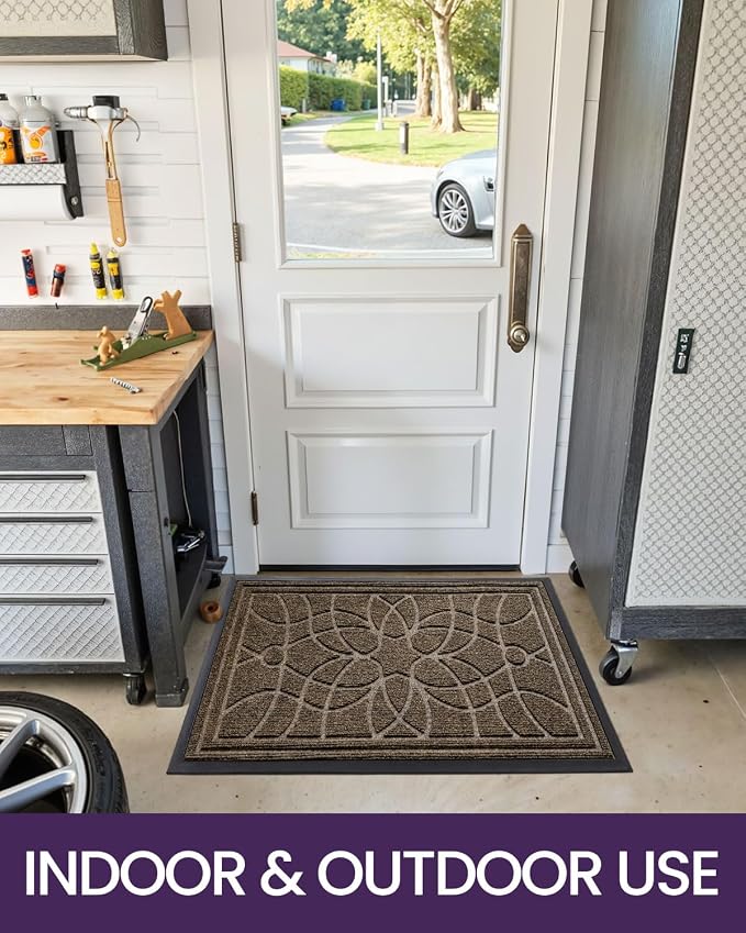 DEXI Front Door Mat Outside Entrance, Heavy Duty Non Slip Low Profile Doormat - Image 9
