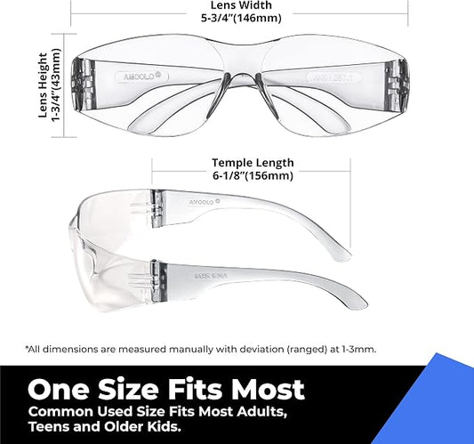 amoolo Safety Glasses for Men Women, Construction - Image 2