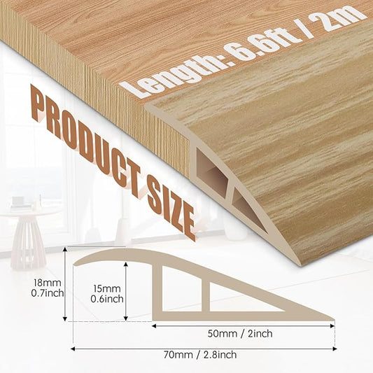 Floor Transition Strip Door Threshold 79" Floor Transition Reducer Trim on The - Image 2